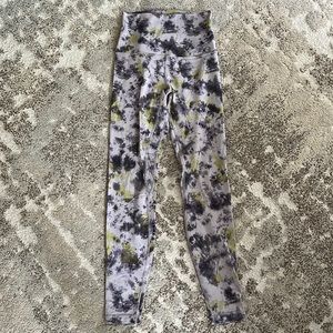 Lululemon align super high-rise 28” leggings radial tie dye mauve grey multi sz6